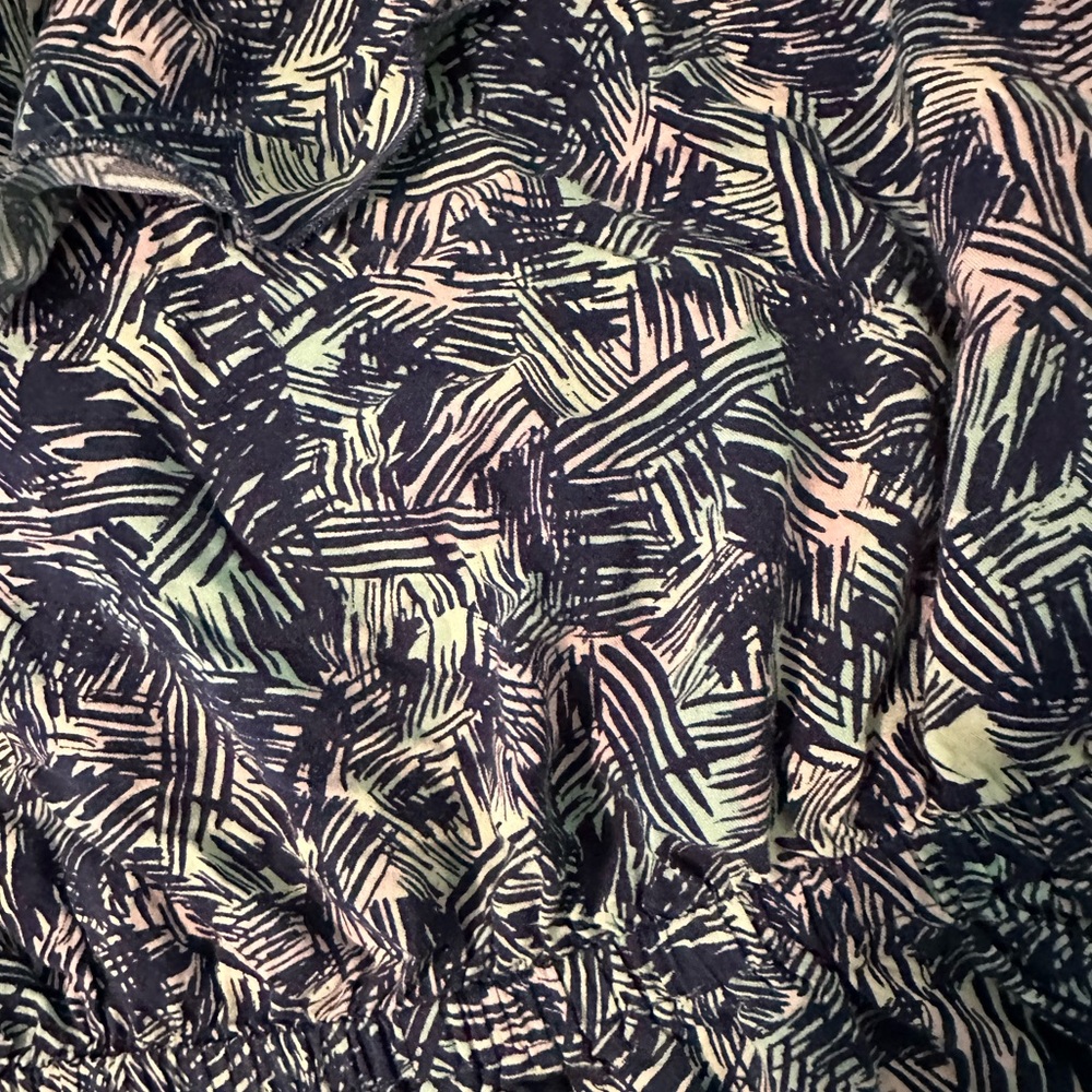 Blue Patterned Romper - Picture 8 of 10
